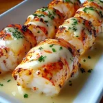 Creamy Garlic Lobster Medallions