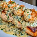 Creamy Garlic Shrimp Salmon