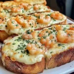 Creamy Garlic Shrimp Toasts