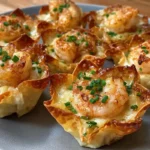 Crispy Shrimp Wonton Cups
