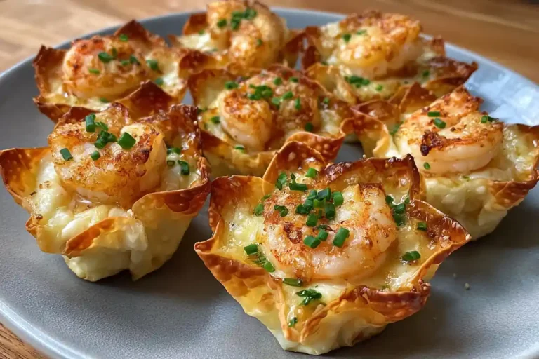 Crispy Shrimp Wonton Cups