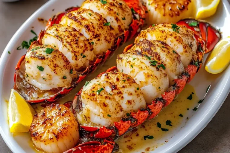 Garlic Butter Lobster Scallops