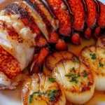 Garlic Butter Lobster Scallops