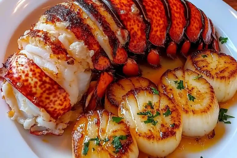Garlic Butter Lobster Scallops
