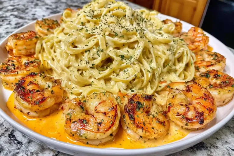 Garlic Butter Shrimp Linguine