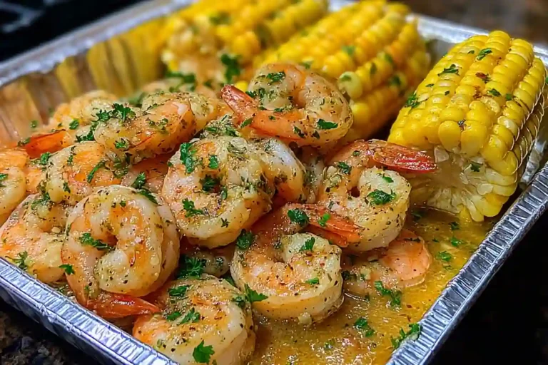 Garlic Butter Shrimp Skillet
