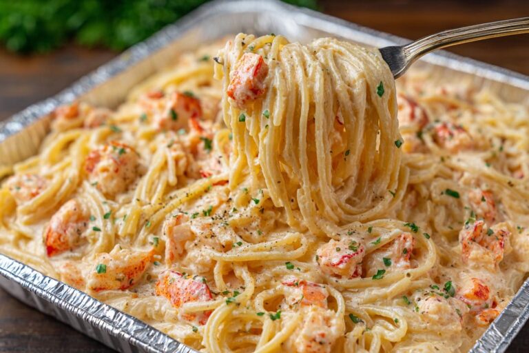 Lobster Alfredo Pasta Bake
