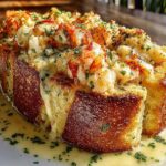 Lobster Garlic Bread Bake