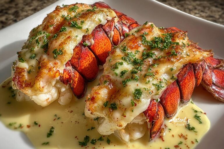 Parmesan Stuffed Lobster Tails