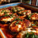 baked eggplant parmesan rounds