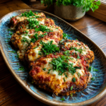 crispy mozzarella eggplant parmesan