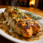 french onion mozzarella stuffed chicken