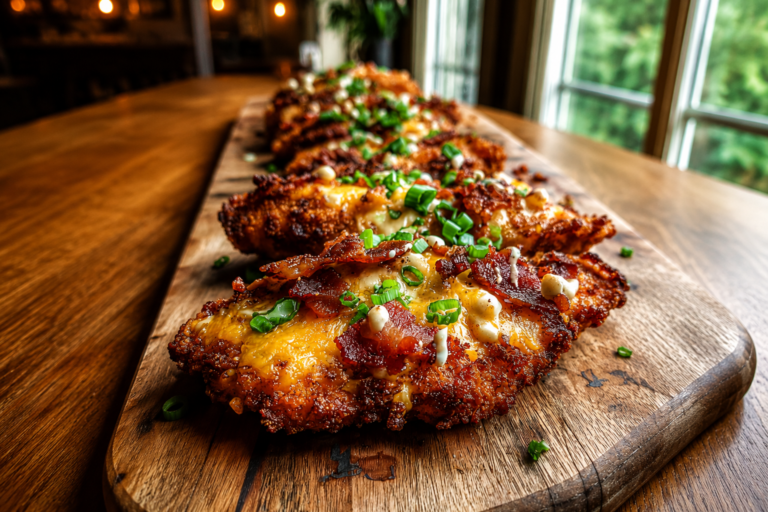 loaded bacon cheddar crispy chicken